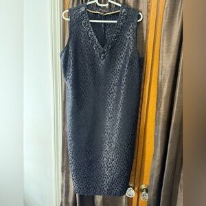 Dana Buchman Charcoal Sleeveless Midi Dress